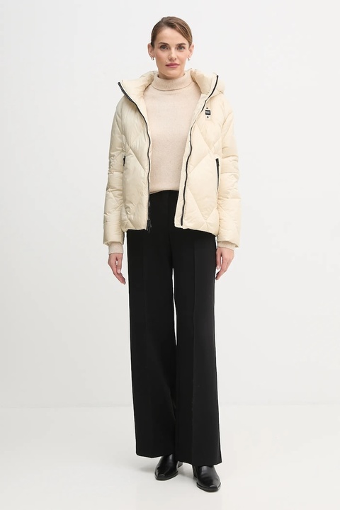 Colmar sweter z dodatkiem wełny damski kolor beżowy lekki z golfem 4300.3ZQ - zdjęcie produktu nr 2