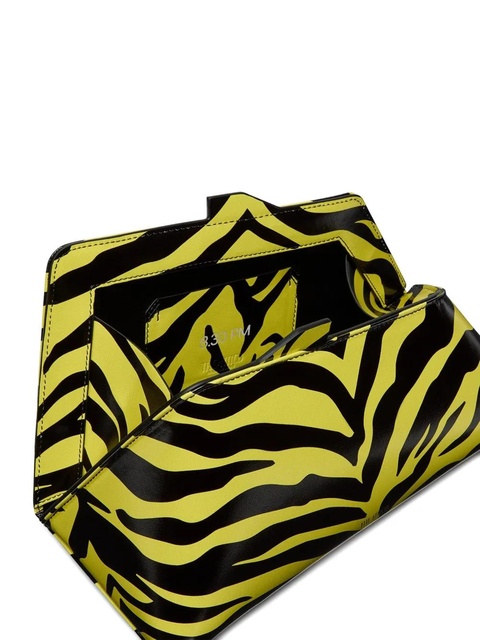 The Attico zebra-print clasp clutch - Yellow - zdjęcie produktu nr 2