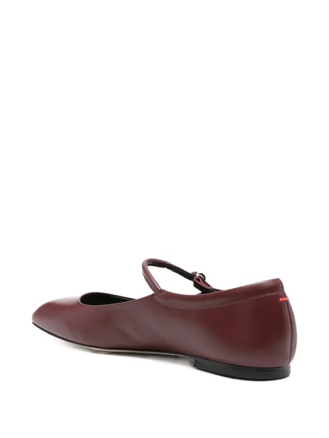 Aeyde leather ankle-strap ballet flats - Red - zdjęcie produktu nr 2