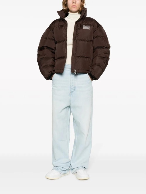 Axel Arigato Observer logo-print puffer jacket - Brown - zdjęcie produktu nr 1