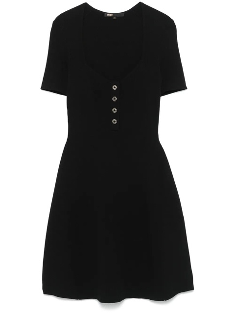 Maje ribbed mini dress - Black - zdjęcie produktu nr 1