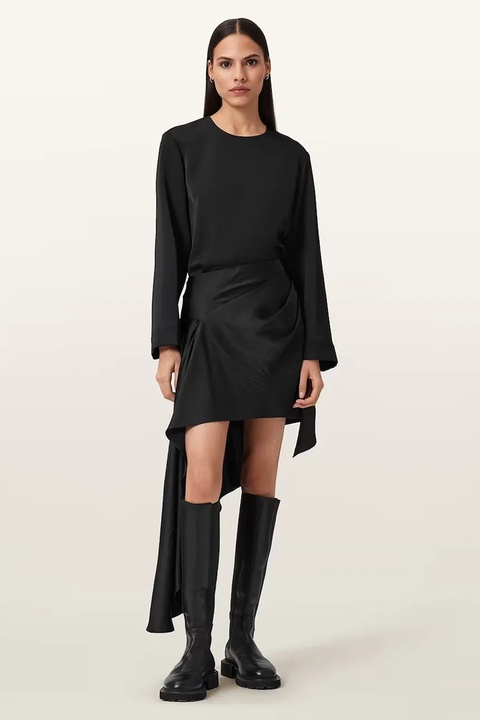 AllSaints spódnica SAMI kolor czarny mini prosta W014RD - zdjęcie produktu nr 1