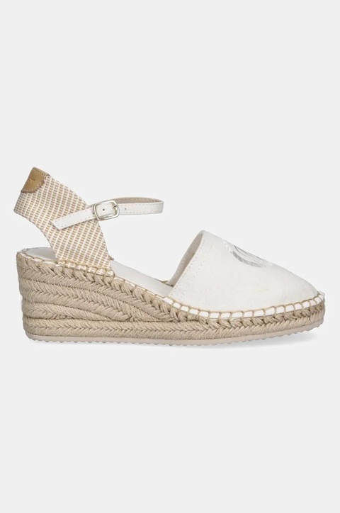 Gant espadryle Luliza kolor beżowy na koturnie 30569947.G20 - zdjęcie produktu nr 2
