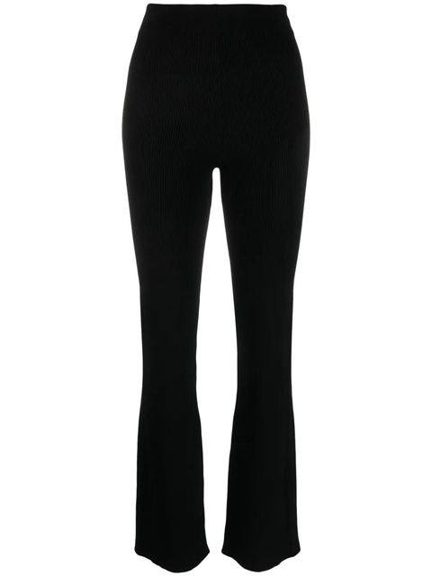 Rabanne ribbed wool-blend trousers - Black - zdjęcie produktu nr 1