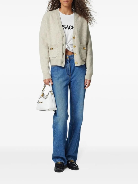 Versace Medusa-plaque cardigan - Neutrals - zdjęcie produktu nr 2