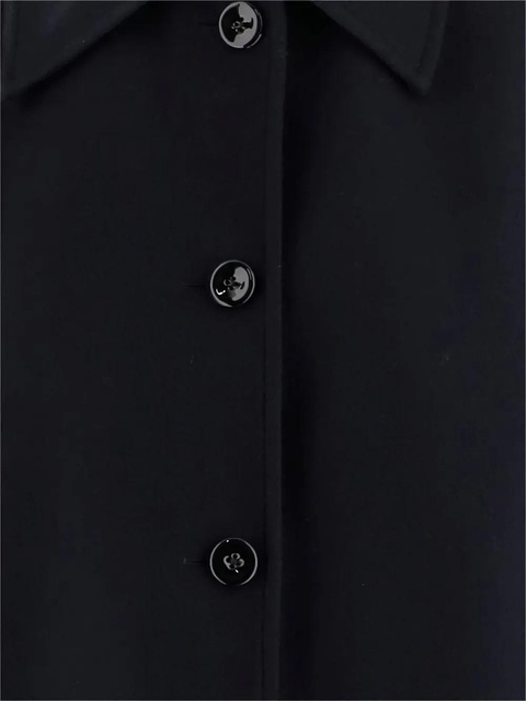 Jil Sander button-fastening wool coat - Blue - zdjęcie produktu nr 2