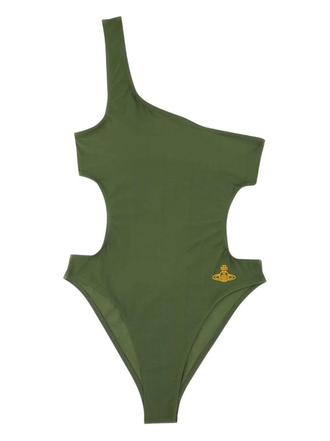 Vivienne Westwood one-shoulder cutout swimsuit - Green - zdjęcie produktu nr 1