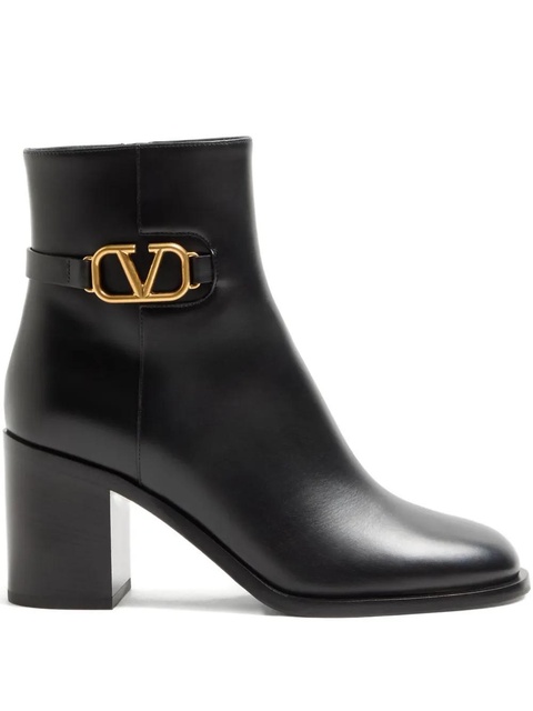 Valentino Garavani 75mm VLogo Signature ankle boots - Black - zdjęcie produktu nr 1