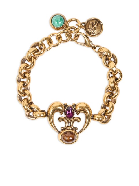 ETRO chain-link heart-pendant bracelet - Gold - zdjęcie produktu nr 1