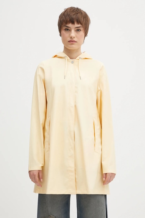 Rains kurtka A-Line W Jacket W3 kolor żółty przejściowa 18050.111 - zdjęcie produktu nr 1