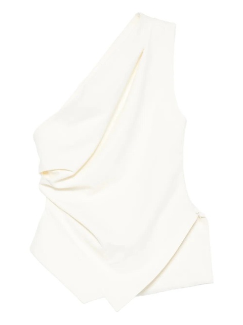 Róhe draped one-shoulder top - Neutrals - zdjęcie produktu nr 1