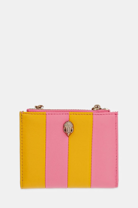 Kurt Geiger London portfel skórzany KENSINGTON damski kolor różowy 2746957109 - zdjęcie produktu nr 1