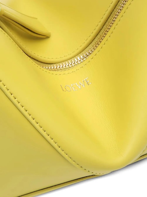 LOEWE Puzzle Fold geometric-zip shoulder bag - Yellow - zdjęcie produktu nr 2