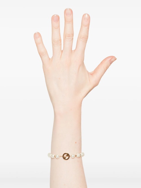 Gucci Interlocking G faux-pearl bracelet - Gold - zdjęcie produktu nr 2