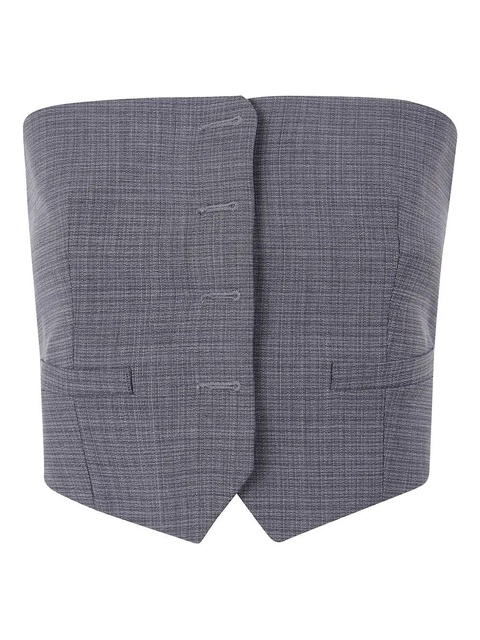 Alexander Wang wool cropped top - Grey - zdjęcie produktu nr 1