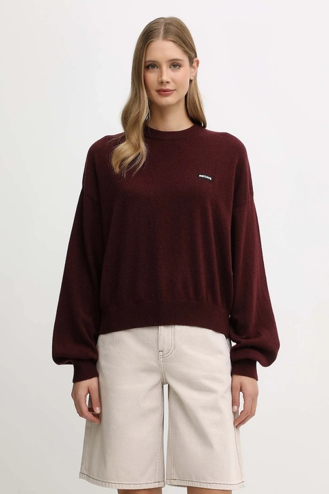 Rotate sweter wełniany damski kolor bordowy lekki 1147522734 - zdjęcie produktu nr 1
