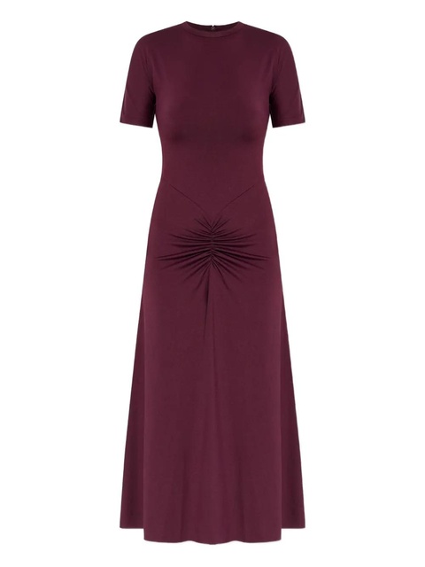 Victoria Beckham short-sleeve gathered midi dress - zdjęcie produktu nr 1