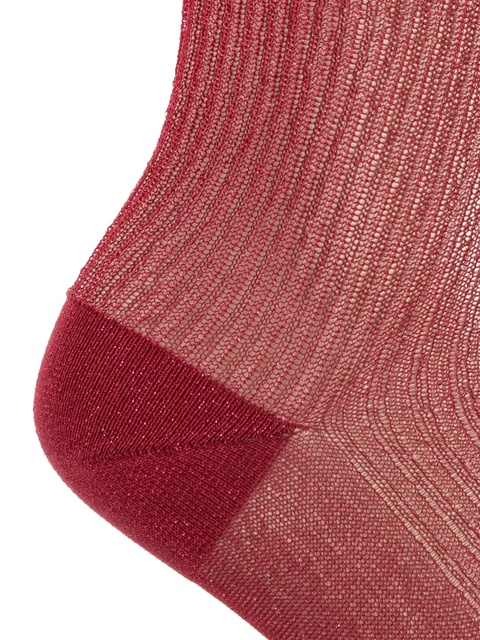 ISABEL MARANT ribbed-knit socks - Red - zdjęcie produktu nr 2