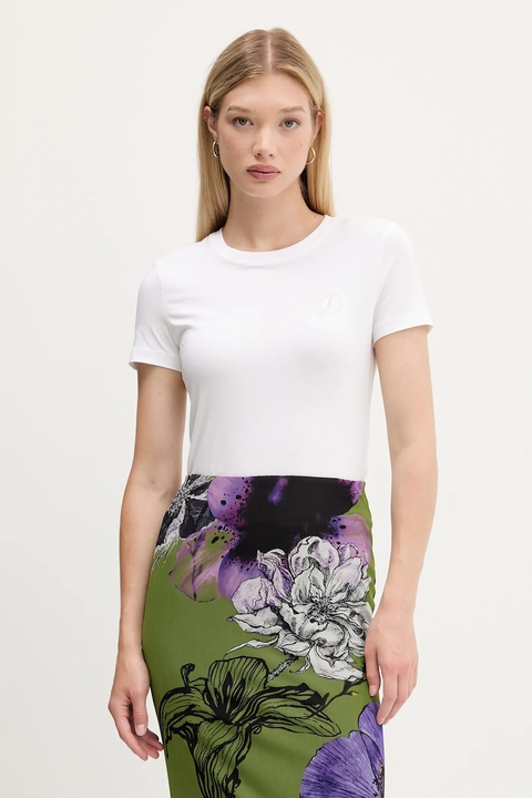 Desigual t-shirt AMBER damski kolor biały 25WWTK07 - zdjęcie produktu nr 1