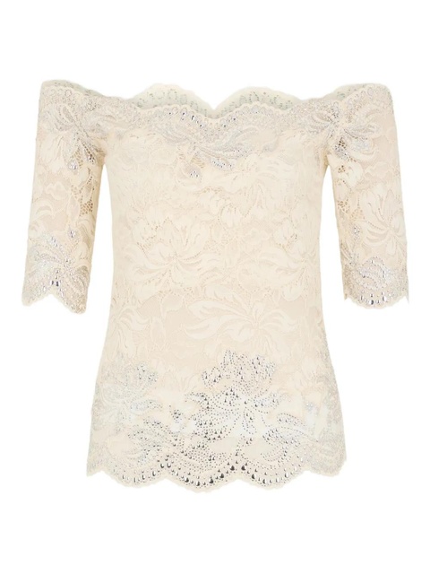Rabanne off-shoulder embellished-detail top - P105 IVORY - zdjęcie produktu nr 2