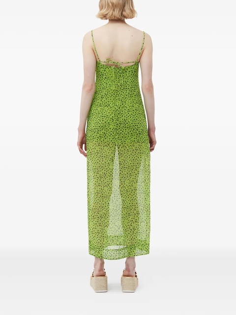 GANNI floral-print dress - Green - zdjęcie produktu nr 2