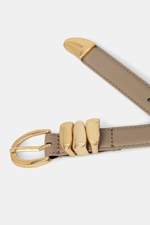 Guess pasek damski kolor beżowy BW9280 P5420 - zdjęcie produktu nr 1