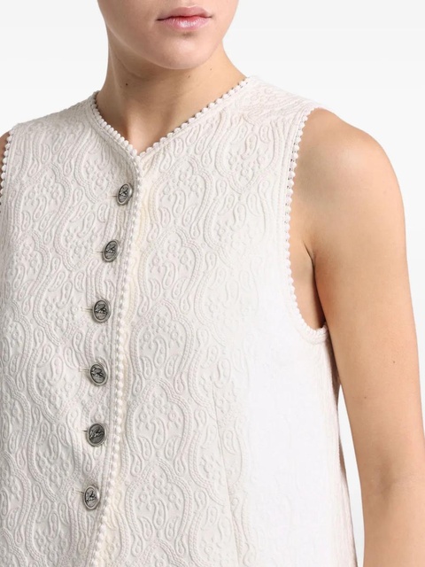 ETRO paisley-jacquard waistcoat - White - zdjęcie produktu nr 2