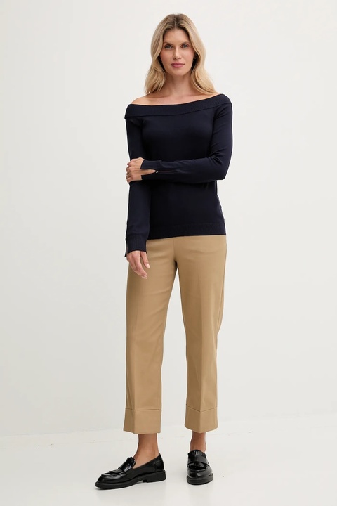 United Colors of Benetton sweter damski kolor granatowy lekki 1W2AD10E0 - zdjęcie produktu nr 1