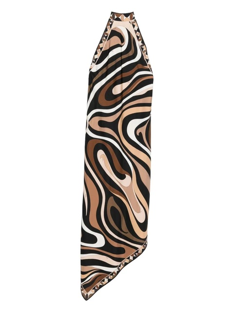 PUCCI sleeveless silk dress - Brown - zdjęcie produktu nr 1
