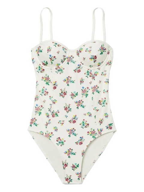 Tory Burch printed underwire swimsuit - Neutrals - zdjęcie produktu nr 1