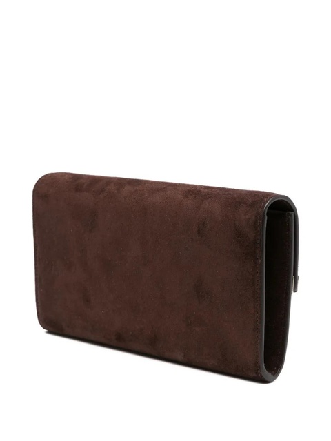Jimmy Choo envelope suede clutch bag - Brown - zdjęcie produktu nr 2