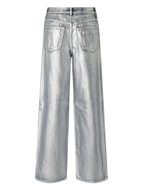 PINKO metallic distressed jeans - Silver - zdjęcie produktu nr 2