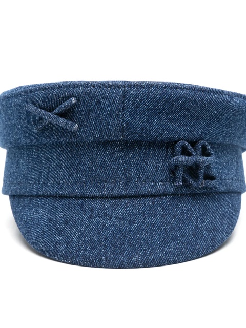 Ruslan Baginskiy denim baker boy cap - Blue - zdjęcie produktu nr 1