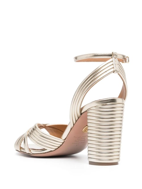 Aquazzura Very Sundance 85mm sandals - Gold - zdjęcie produktu nr 2