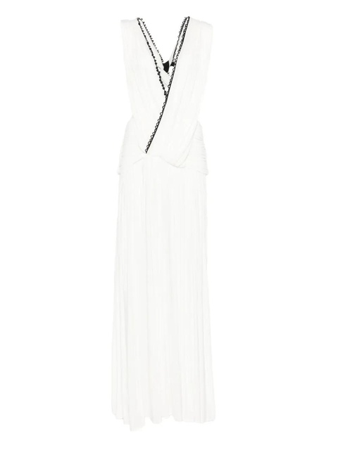 Christopher Esber plunge v-neck dress - White - zdjęcie produktu nr 1