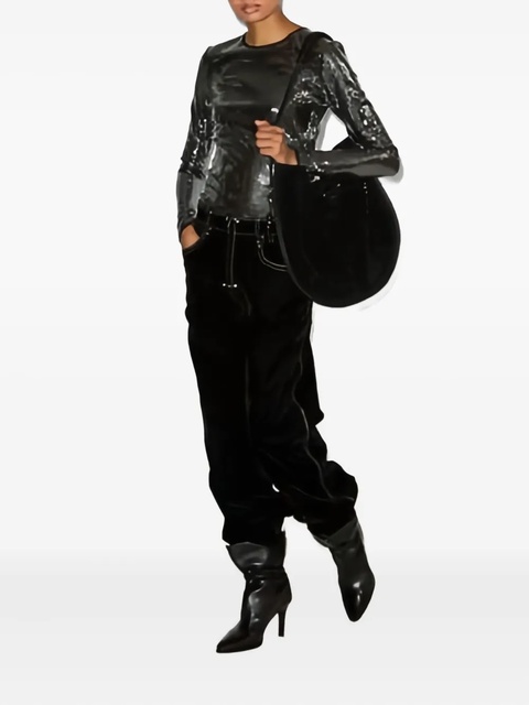 ISABEL MARANT Hilda sequin long-sleeve top - Black - zdjęcie produktu nr 2