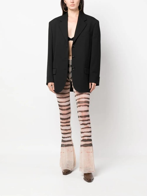 Jean Paul Gaultier tie-dye flared trousers - Neutrals - zdjęcie produktu nr 2