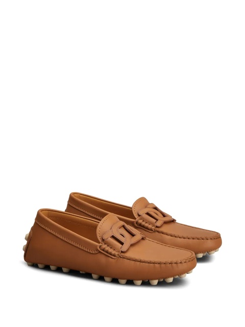 Tod's Gommino chain-motif loafers - Brown - zdjęcie produktu nr 2