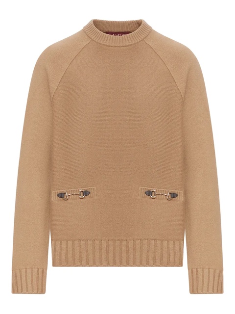 Gucci cable-knit long-sleeves sweater - Brown - zdjęcie produktu nr 1