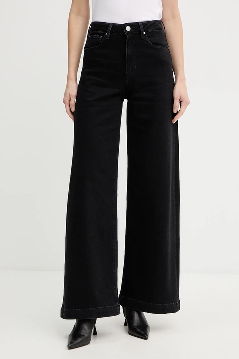 Guess jeansy z domieszką kaszmiru damskie kolor czarny W5BA1C D0711 - zdjęcie produktu nr 2