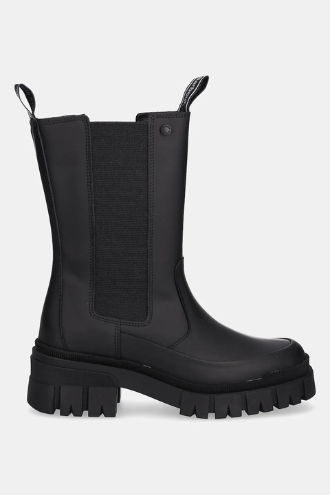 Barbour sztyblety skórzane Sidneigh damskie kolor czarny na platformie LFO0785BK31 - zdjęcie produktu nr 2