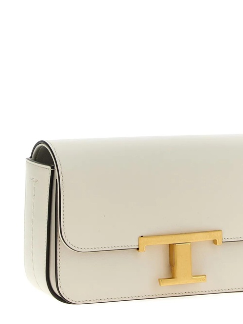 Tod's mini T-Timeless flap crossbody bag - Neutrals - zdjęcie produktu nr 2
