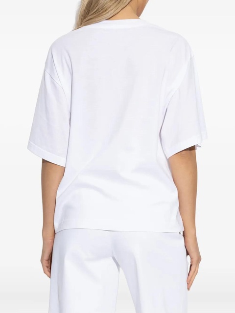 Dolce & Gabbana logo-embroidered short-sleeve T-shirt - White - zdjęcie produktu nr 2