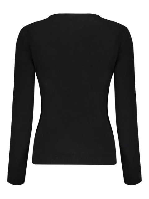 Valentino Garavani intarsia-knit logo jumper - Black - zdjęcie produktu nr 2