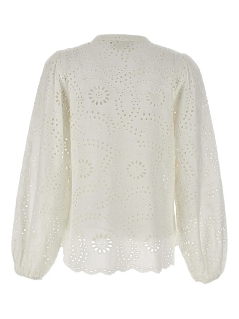 MC2 Saint Barth embroidered lace blouse - Neutrals - zdjęcie produktu nr 2