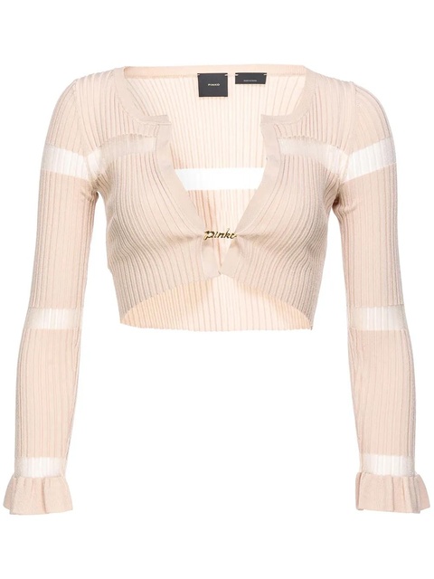 PINKO striped cropped cardigan - zdjęcie produktu nr 1