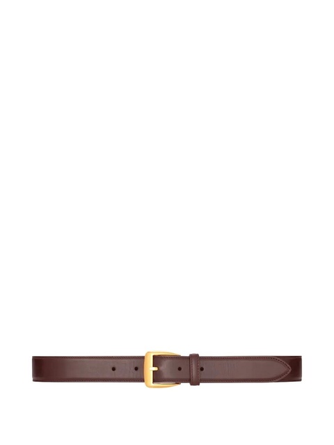 Saint Laurent buckle leather belt - Brown - zdjęcie produktu nr 1