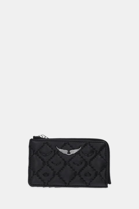 ZADIG&VOLTAIRE etui na karty skórzane kolor czarny LWSG03680 - zdjęcie produktu nr 1