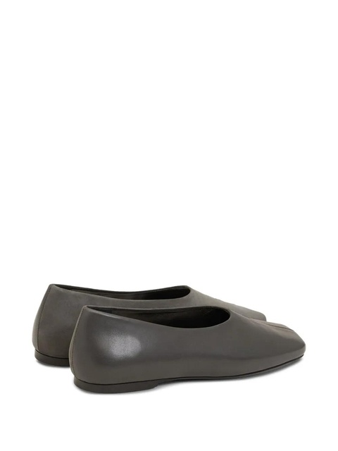 AMI Paris two-tone leather ballet flats - Grey - zdjęcie produktu nr 2