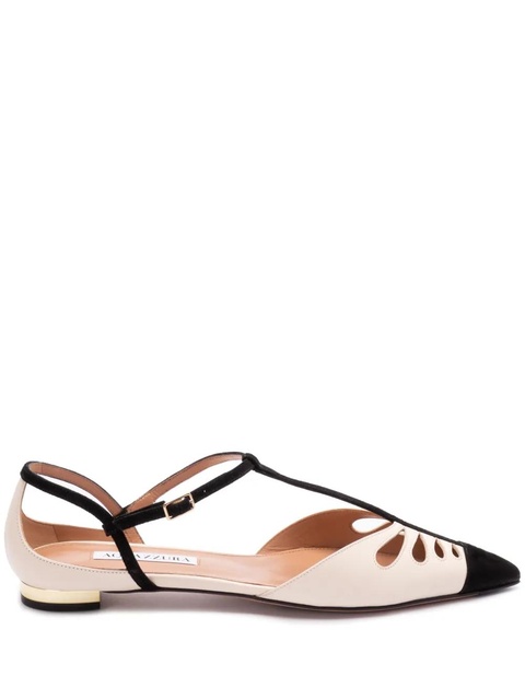 Aquazzura cut-out leather pumps - White - zdjęcie produktu nr 1